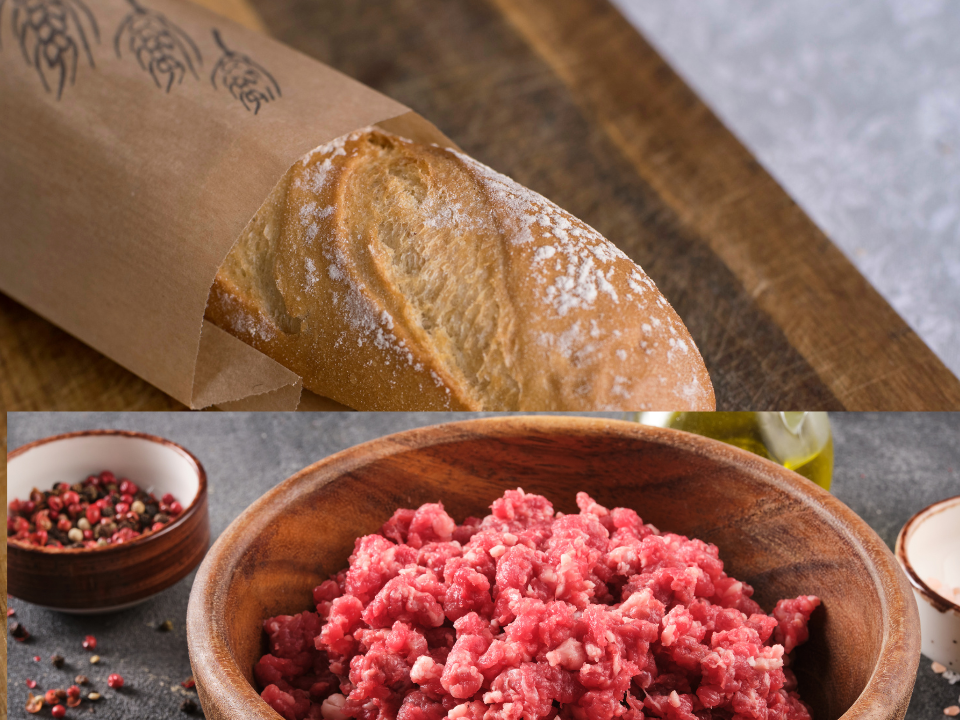 Grillbaguette mit Hackfleisch